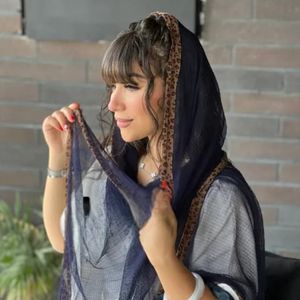 خرید اینترنتی شال تور حاشیه پلنگی پلیسه
