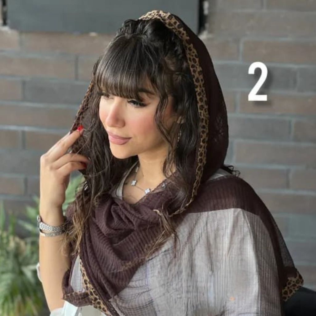 فروش اینترنتی شال تور حاشیه پلنگی پلیسه