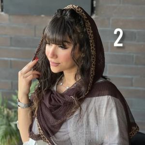 فروش اینترنتی شال تور حاشیه پلنگی پلیسه