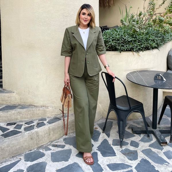 ست کت و شلوار زنانه مدل شارلوت کالکشن فروزان نریمیسا