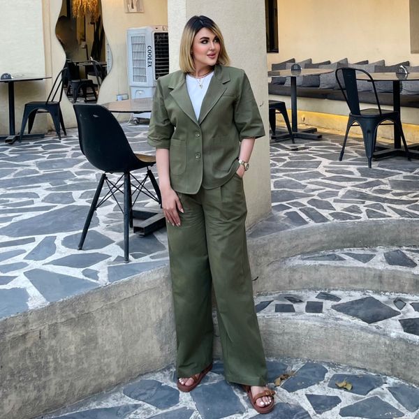 ست کت و شلوار زنانه مدل شارلوت کالکشن فروزان نریمیسا