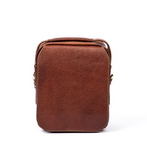 خرید اینترنتی قیمت کیف دوشی چرم طبیعی مدل (فلوتر - عسلی)