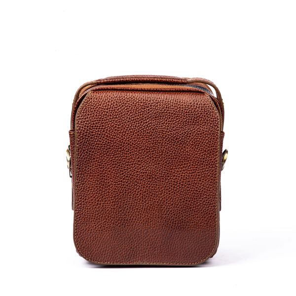 کیف دوشی چرم طبیعی مدل (فلوتر - عسلی)