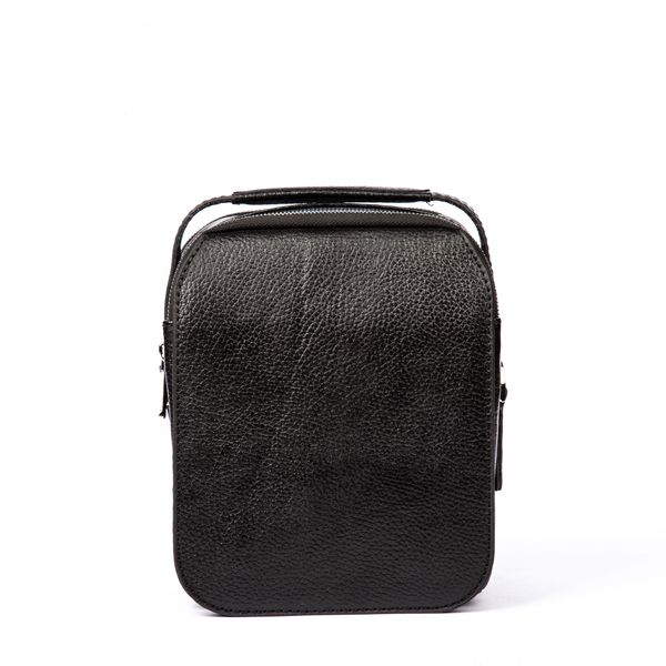 کیف دوشی چرم طبیعی مدل (فلوتر - مشکی)