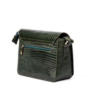 کیف زنانه چرم طبیعی مدل (لیزارد - سبز)