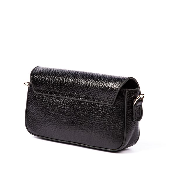 کیف زنانه چرم طبیعی مدل (فلوتر - مشکی)