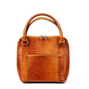 خرید اینترنتی قیمت کیف زنانه چرم طبیعی مدل (عسلی)