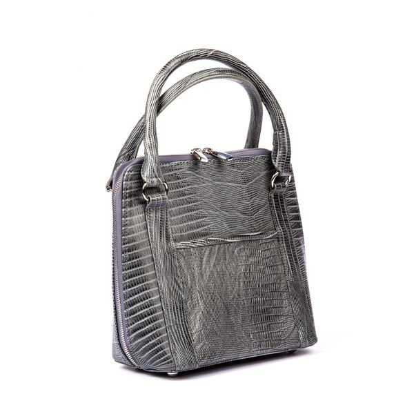 کیف زنانه چرم طبیعی مدل (طوسی)
