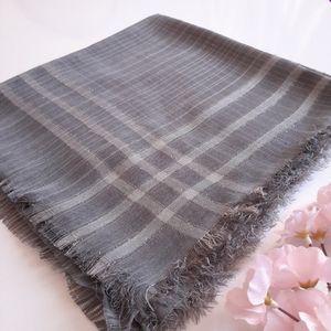 خرید اینترنتی قیمت روسری لنین لمه دار قواره 120 رنگ طوسی