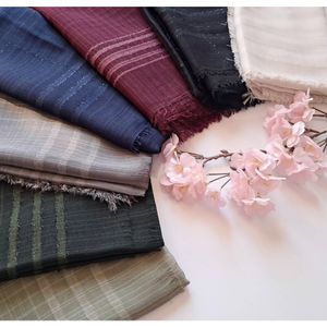 خرید اینترنتی قیمت روسری لنین لمه دار قواره 120 رنگ طوسی