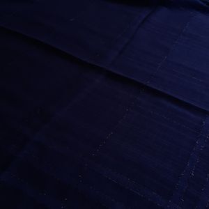 خرید اینترنتی قیمت روسری لنین لمه دار قواره140 رنگ سورمه ای