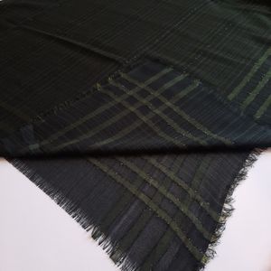خرید اینترنتی قیمت روسری لنین لمه دار سبز زمردی قواره 140