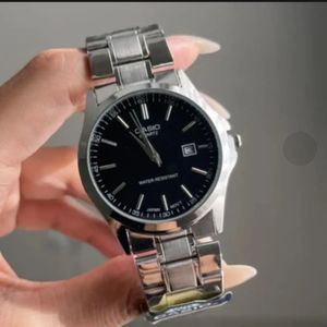 ساعت مچی بند استیل CASIO | ساعت کاسیو تاریخ شمار