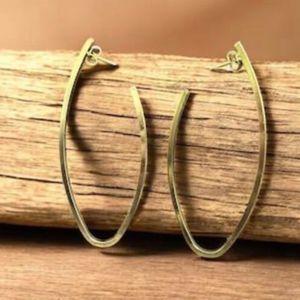 گوشواره زنانه مینیمال طرح بیضی کد 3337032