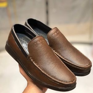 خرید اینترنتی کفش چرم مردانه مدل کالج عسلی 21