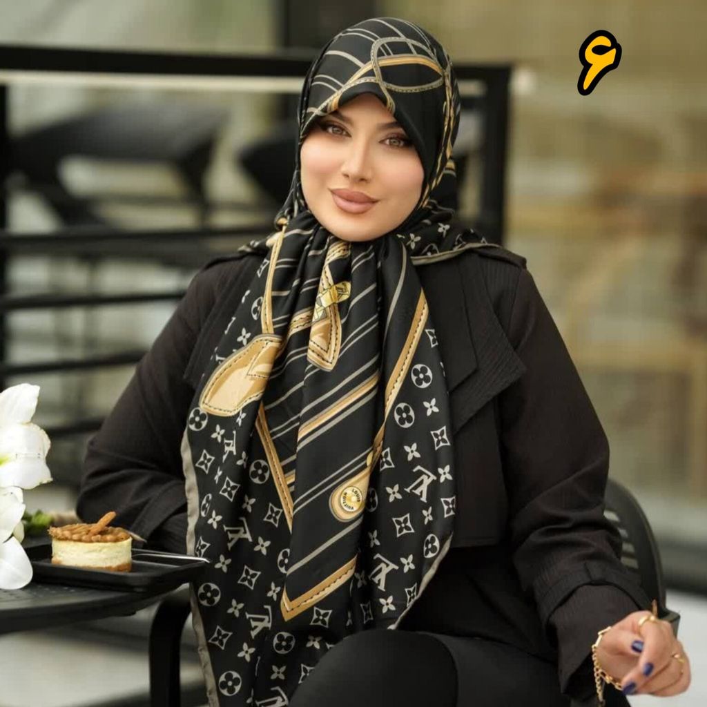خرید انلاین روسری مجلسی ابریشم ژاکارد