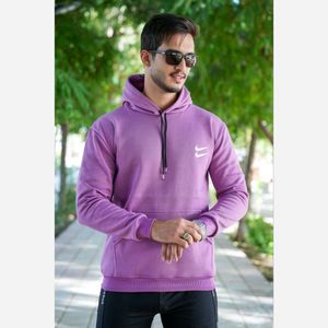 خرید آنلاین هودی مردانه بیسیک سه نخ داخل کرکی در 6 رنگ جذاب