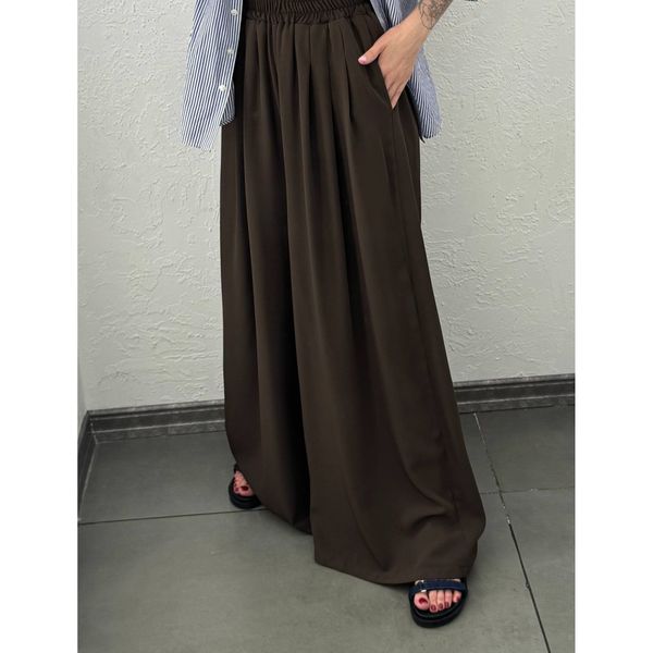 شلوار پارچه ای فول بگ ریزشی زنانه