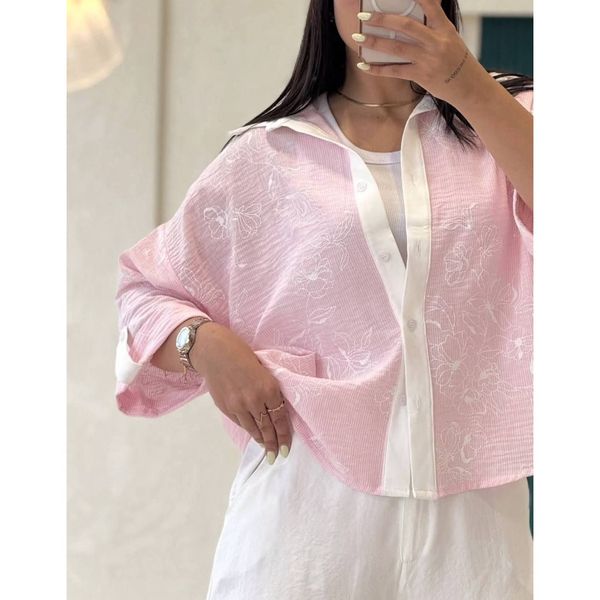 شومیز طرح گل زنانه