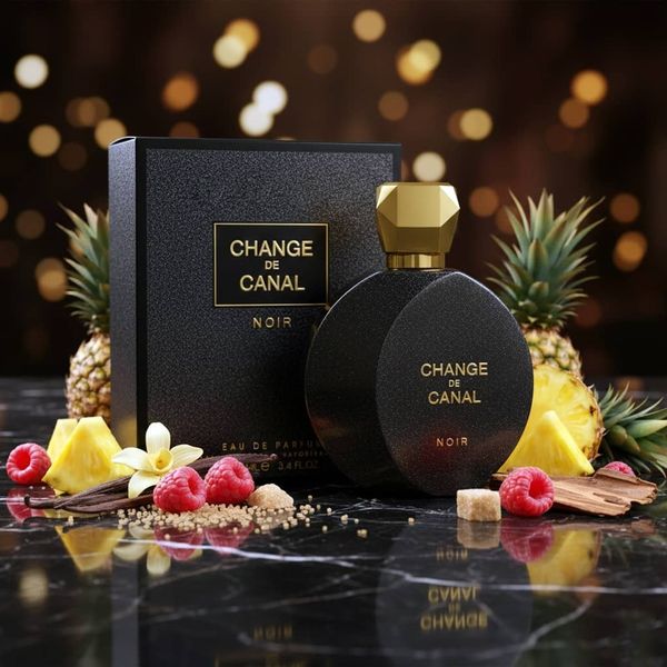عطر ادکلن زنانه چنج د کانال نویر فراگرنس ورد گرم و شیرین لوکس حجم 100 میل