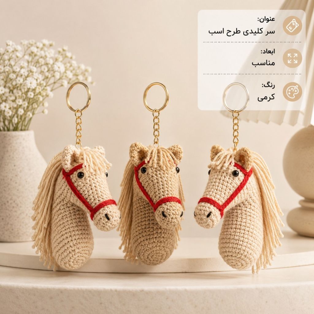 قیمت آویز کلید طرح اسب