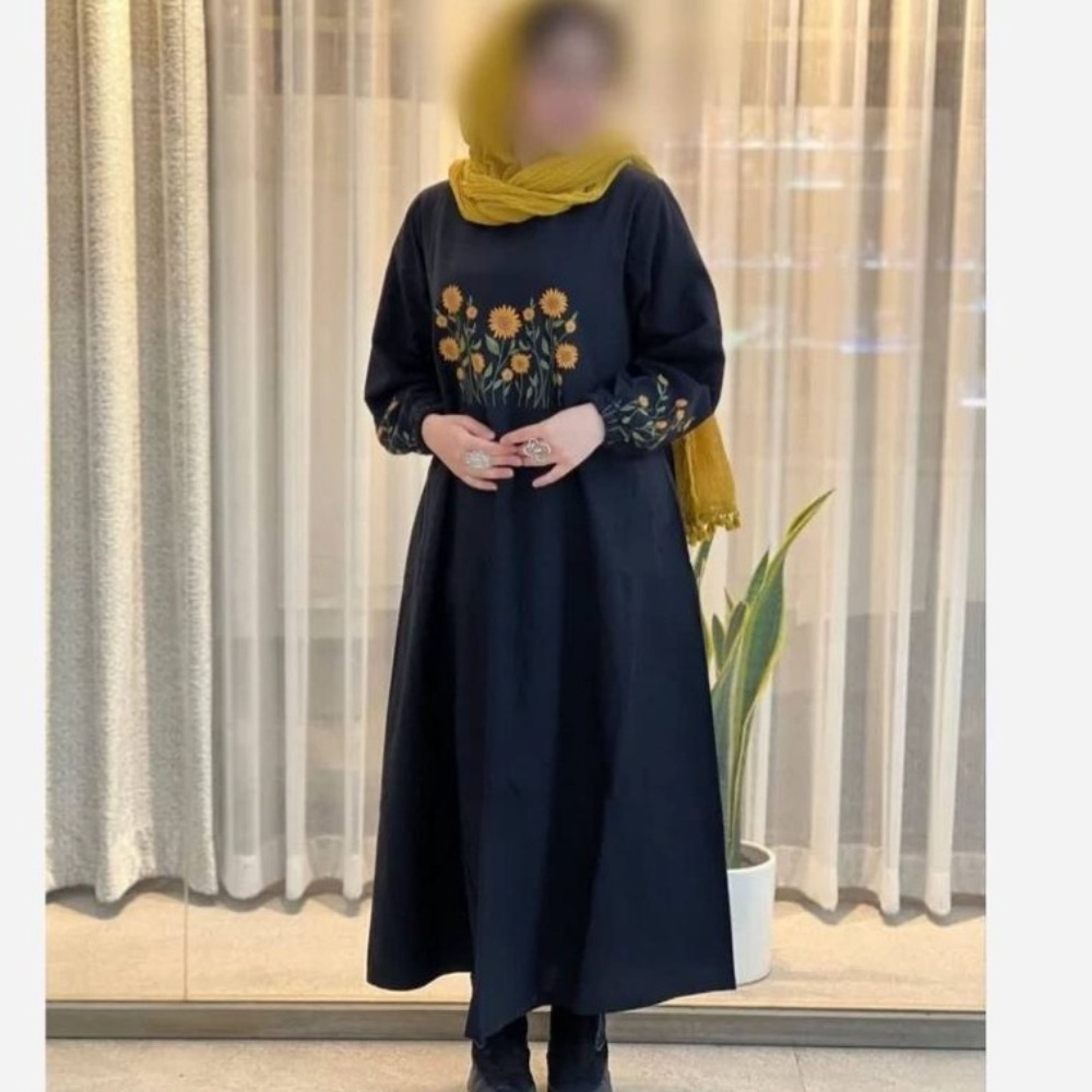 خرید اینترنتی کفتان آفتابگردان زنانه