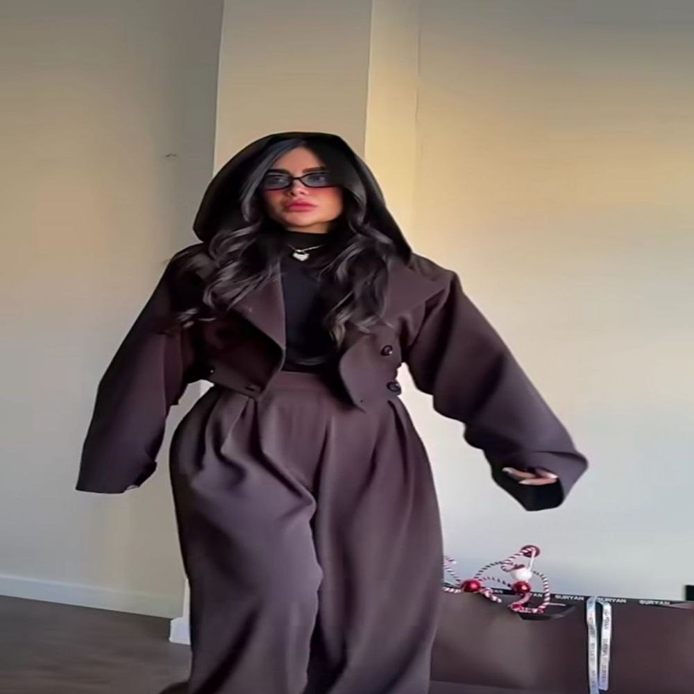 خرید اینترنتی قیمت کت کراپ کلاه دار کد 1020