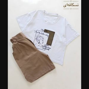 خرید انلاین ست کراپ شورتک زن زیبا