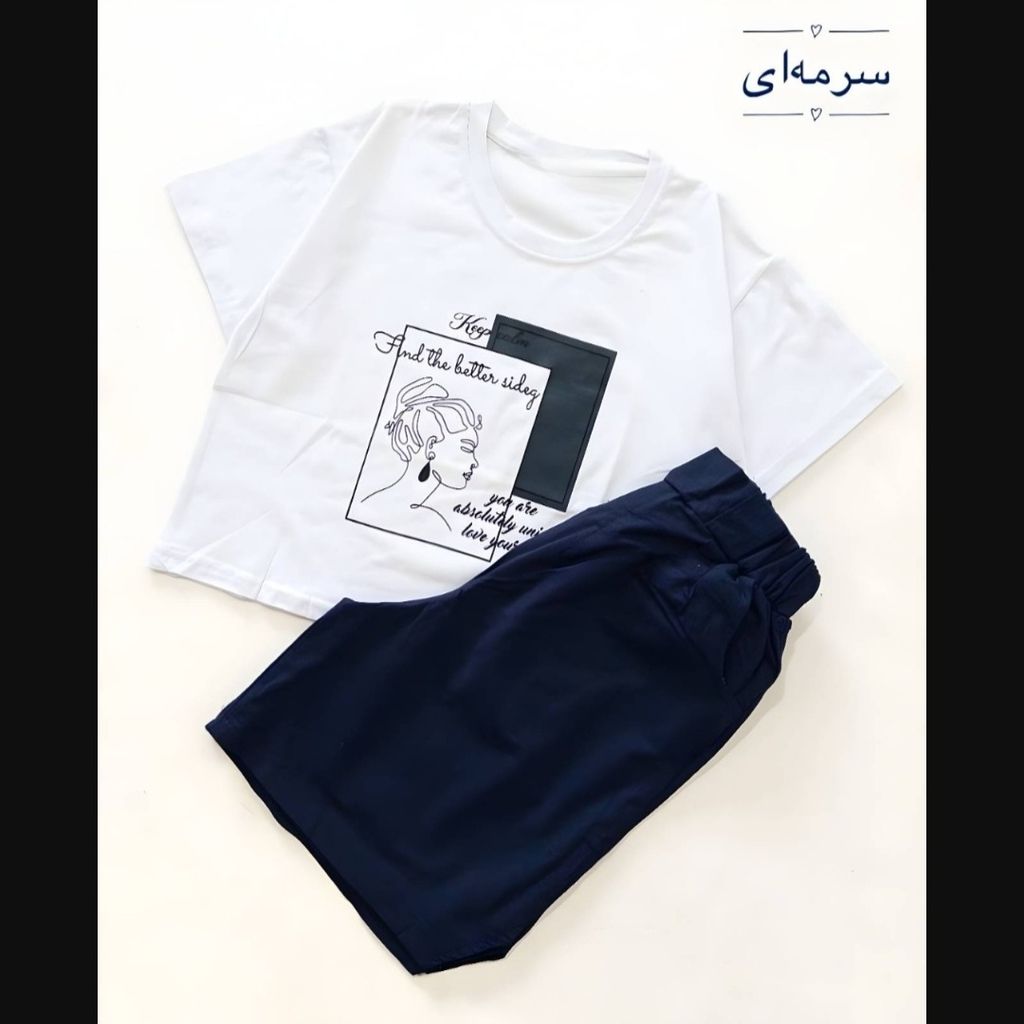 خرید انلاین ست کراپ شورتک زن زیبا