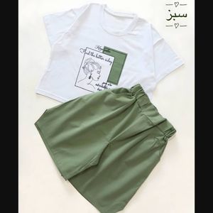 خرید آنلاین ست کراپ شورتک زن زیبا