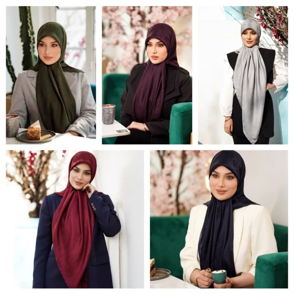 خرید اینترنتی روسری مجلسی ابریشم ژاکارد وارداتی