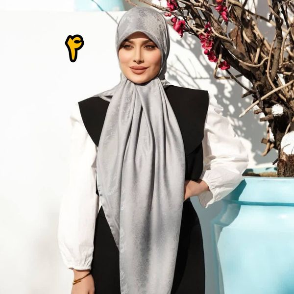 روسری مجلسی ابریشم ژاکارد وارداتی
