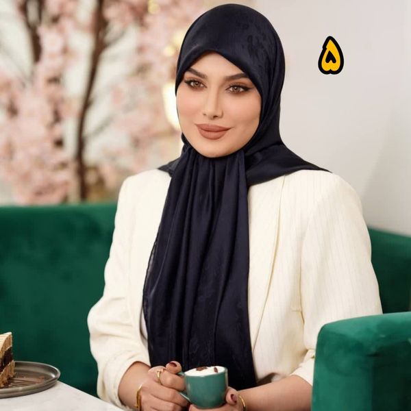 روسری مجلسی ابریشم ژاکارد وارداتی