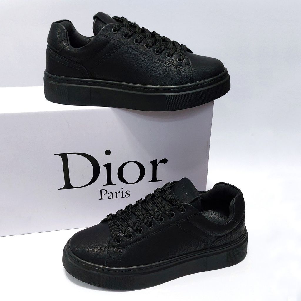 خرید آنلاین ونس محبوب طرح دیور مشکی تمام درجه یک با پاخور زیبا Vans Dior
