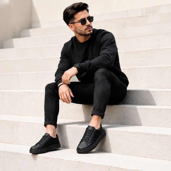 ونس محبوب طرح دیور مشکی تمام درجه یک با پاخور زیبا Vans Dior