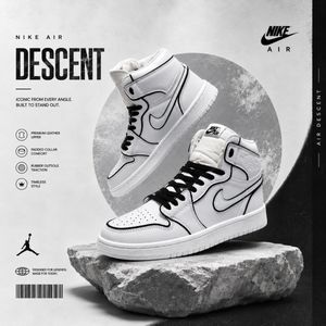 کتانی ترند و جدید نایک ایر جردن وان ساقدار دیسنت Nike Air Descent