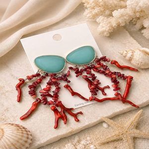 گوشواره ساحلی قرمز دلبری