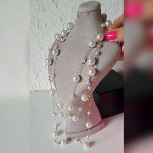 گردنبند رولباسی مرواریدی مدل 1