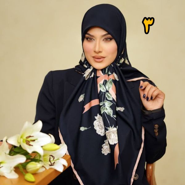 روسری ابریشم توییل مجلسی برند