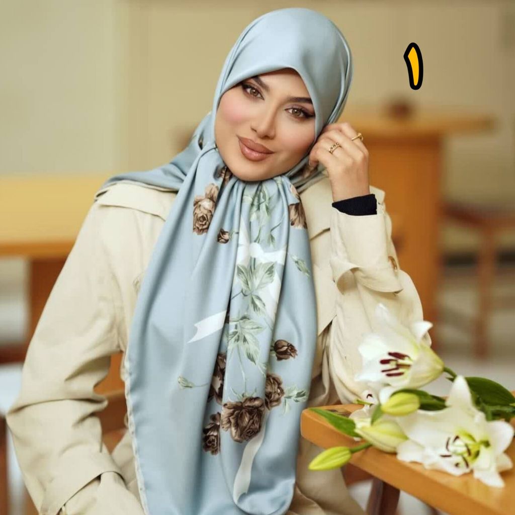خرید آنلاین روسری ابریشم توییل مجلسی برند