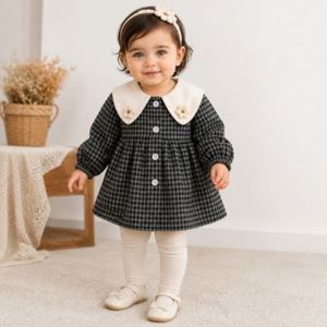 خرید اینترنتی سارافون پیراهن  دخترانه پشمی پاییزی زمستونی