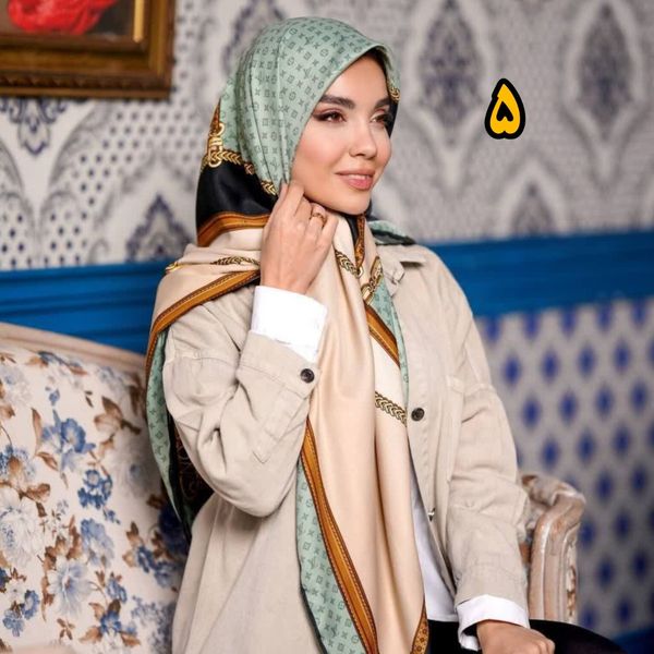 روسری ابریشم توییل مجلسی درجه یک