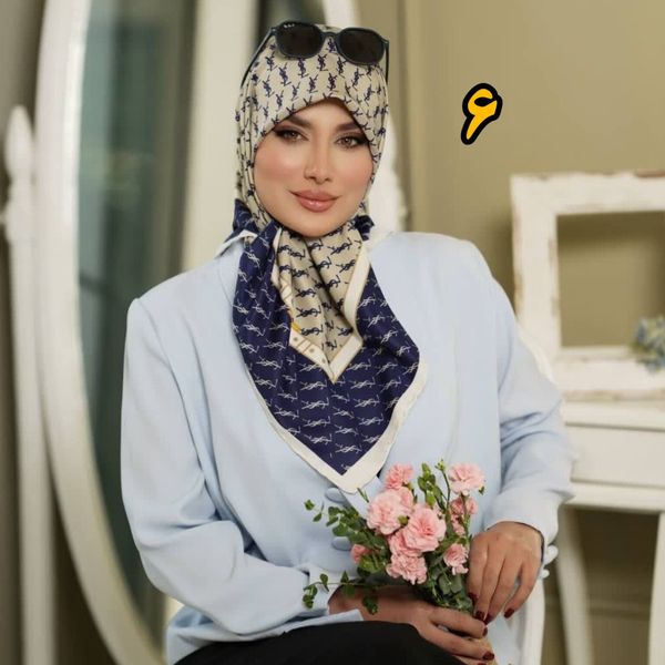 روسری ابریشم توویل قواره کوچک