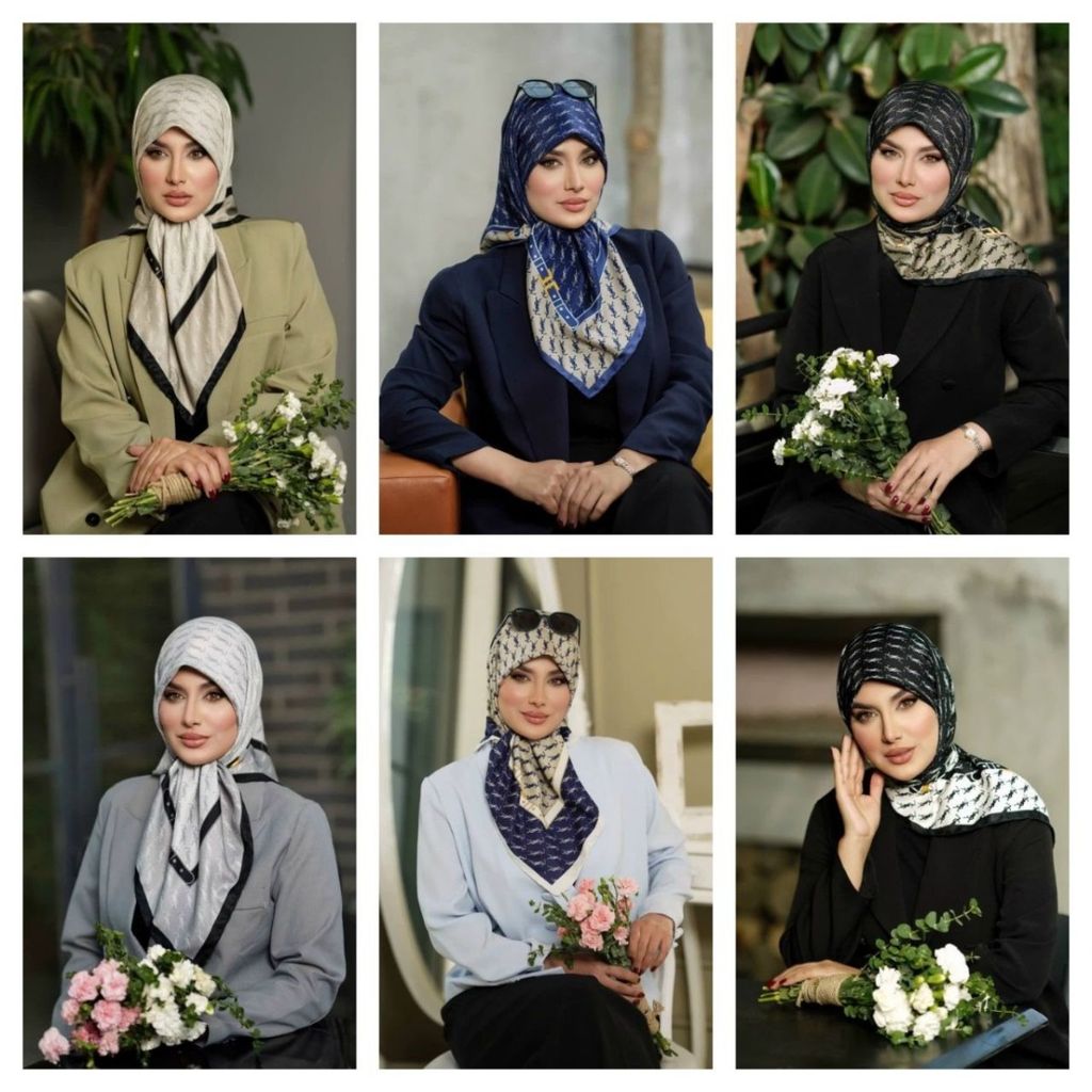 فروش اینترنتی روسری ابریشم توویل قواره کوچک