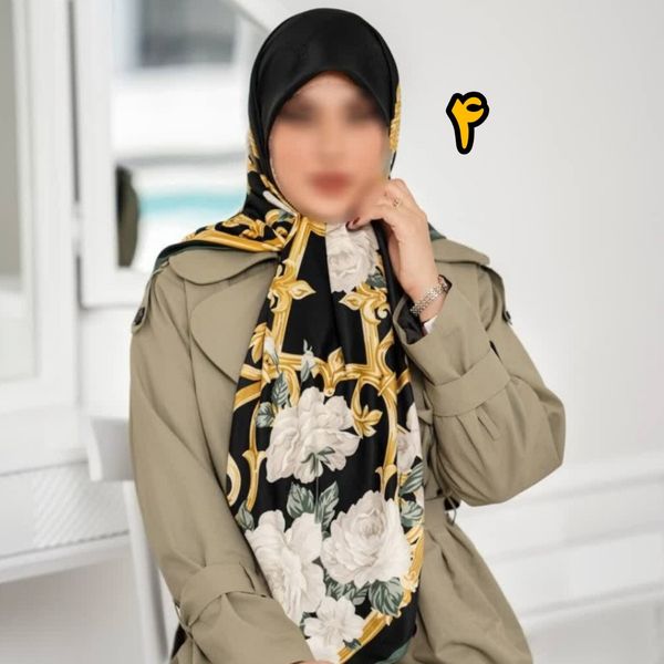 روسری مجلسی ابریشم ژاکارد درجه یک