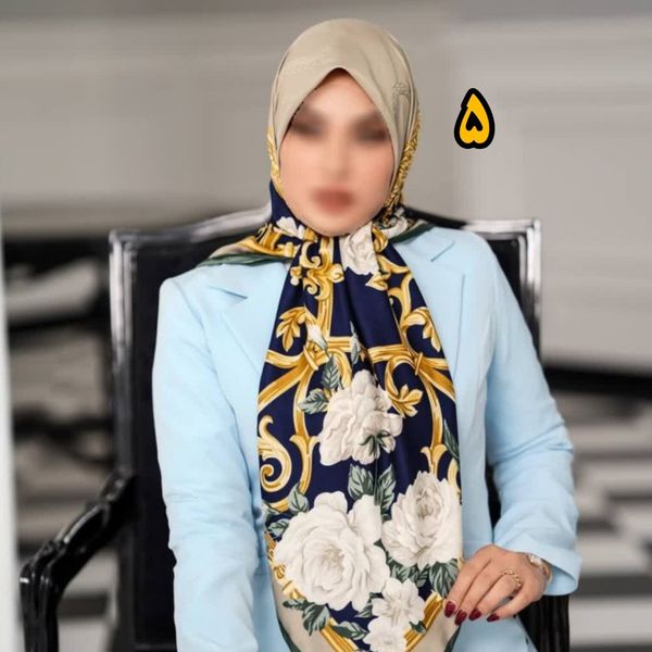 روسری مجلسی ابریشم ژاکارد درجه یک