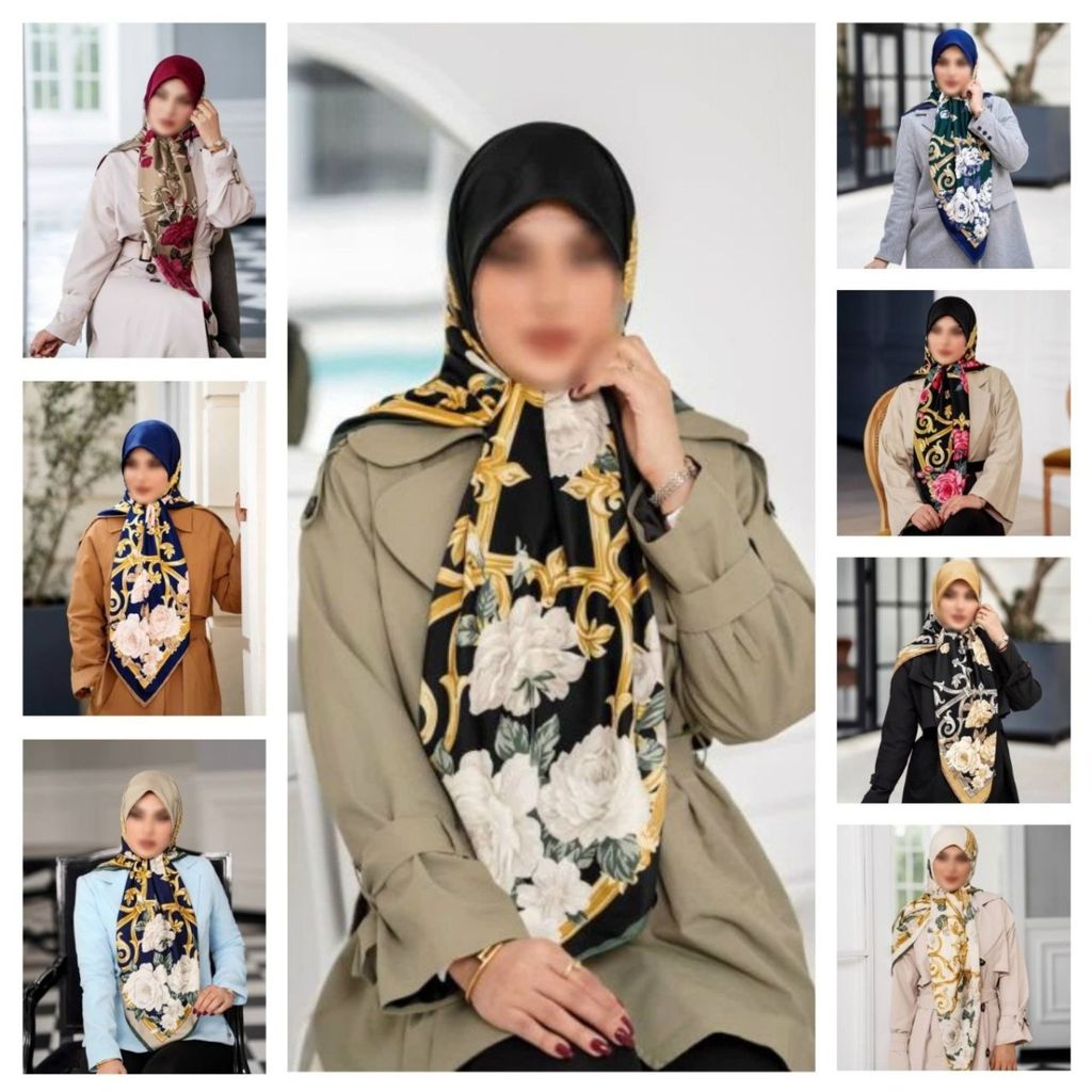 خرید اینترنتی روسری مجلسی ابریشم ژاکارد درجه یک