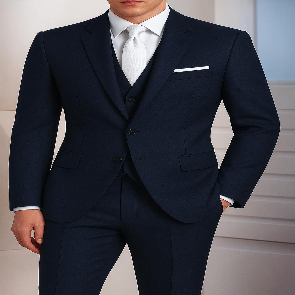 خرید اینترنتی قیمت کت شلوار مردانه فاستونی مطهری و جامه الگو کلاسیک ((بدون جلیقه))