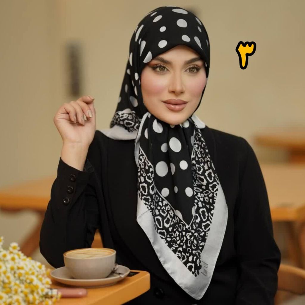 خرید اینترنتی روسری وارداتی ابریشم دووره قواره کوچک
