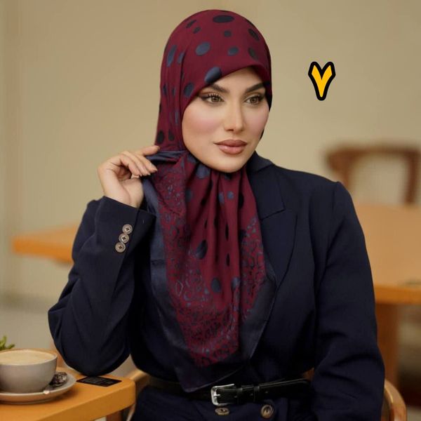 روسری وارداتی ابریشم دووره قواره کوچک